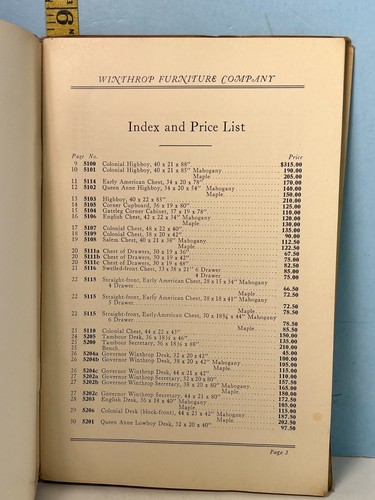 1920's Winthrop Furniture Company Antique Reproductions Catalog RARE!!! - Picture 3 of 11