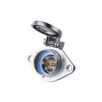 YA20 4-pin 20A 500V Aviation Waterproof LED Display Screen Male Seat