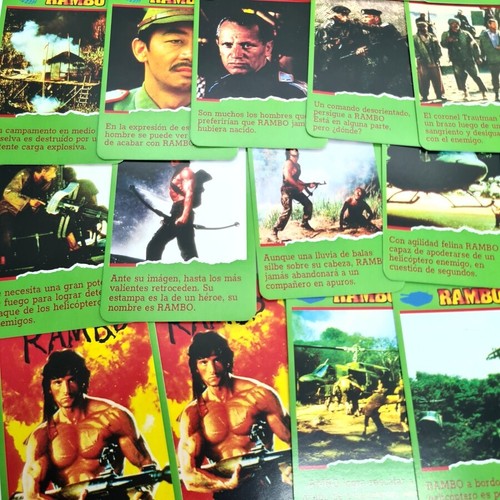 Rambo Deck of Cards Cromy TV 80s Cartoons Film Game Made in Argentina - Picture 4 of 8