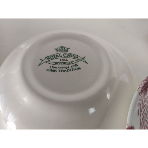 5 Royal China Pink Tradition 5 3/4" Fruit / Berry Bowls - Picture 4 of 4