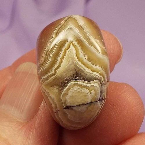 Piedra de caída de ágata de encaje loco ""La piedra de la risa"" 10,9 g SN48982 - Imagen 2 de 4