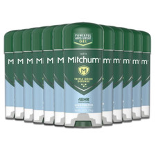 Mitchum Anti-Perspirant  Deodorant, Clear Gel, Unscented, 3.4 oz 96 g 12 Pack
