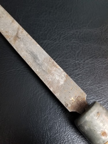 Vintage Nicholson 08560 Mill Smooth Hand File 8" - Made In USA Wood Handle - Picture 8 of 10