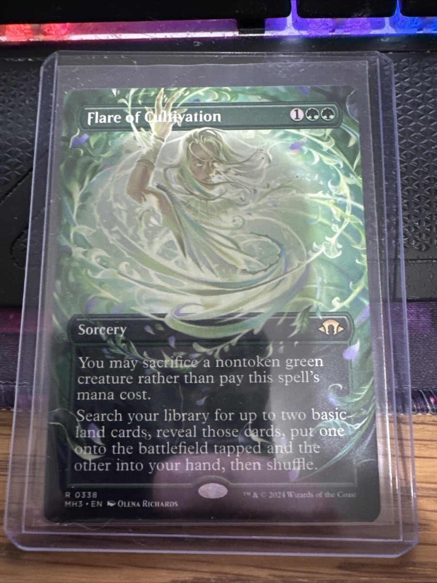 mtg modern horizons 3 card prices MTG Modern Horizons 3 (MH3) Rare Flare of Cultivation (Borderless) 338 NM