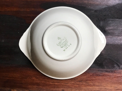 Set Of 8 Homer Laughlin 1944 Eggshell Nautilus Floral China LugHandle  Bowls - Picture 3 of 9