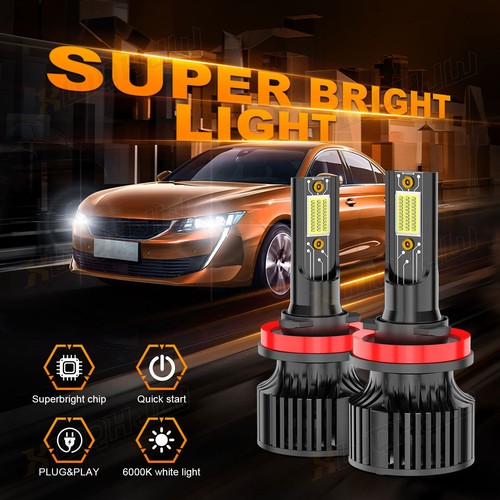 XWQHJW H11 LED Headlight COB Bulbs Conversion Kit Hi-Low Beam 6000K White - Picture 2 of 11