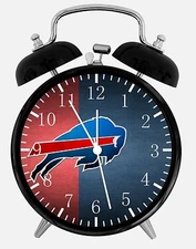 Buffalo Bills Alarm Desk Clock 3.75" Home or Office Decor E195 Nice For Gift
