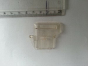 Nähmaschine Ersatzteile Singer ? klare Kunststoff Fußnadel Abdeckplatte Zick-Zack