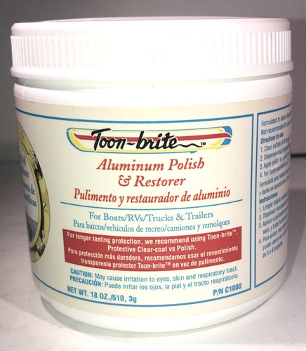 Toon Brite C1000 Aluminum Boats/RV/Trucks/Trailers Polish/Restorer 1ea 18 Oz Jar - Picture 12 of 12