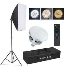   Upgrade LED   Softbox Lighting Kit, Photography Studio Light with 19.7"X27.5" R