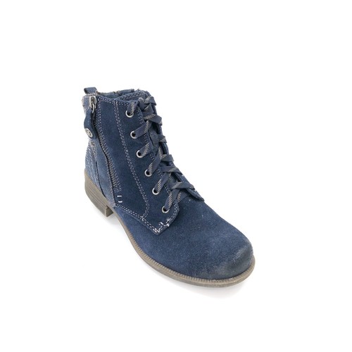 Earth Origins Women's Porter Bootie Boots Lace Up Zipper Navy Size 9 ($) - Picture 6 of 7
