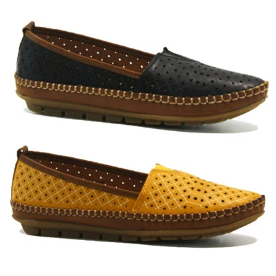 LADIES MEMORY FOAM SHOES FLAT COMFORT CASUAL WALKING BALLET PUMPS LOAFERS SIZE