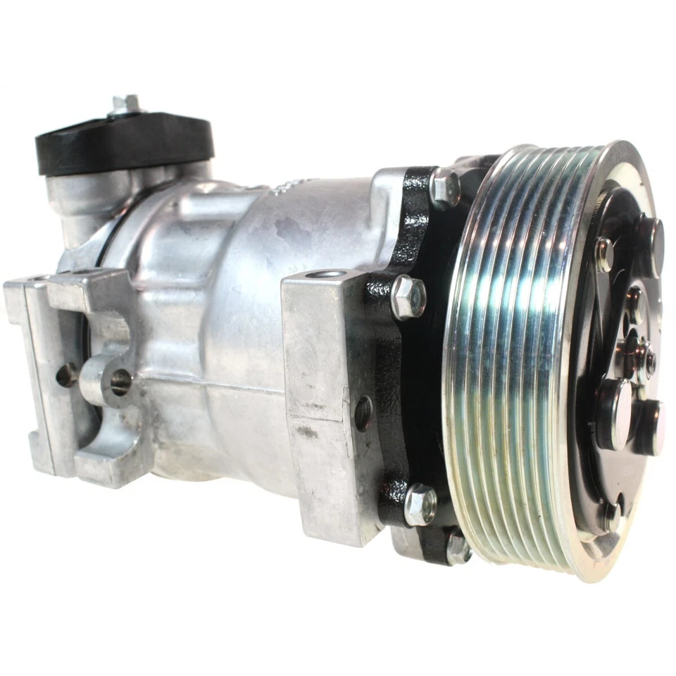 Compresor de aire acondicionado Denso 471-7010 nuevo para camioneta Ram con embrague Dodge 1500 2500 Foto 3 de 4