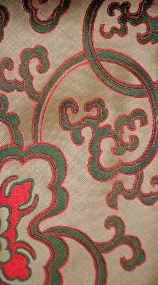 Corbata Lord R Colton Masterworks Bronce y Rojo Locura Floral Seda $195 Nueva Foto 3 de 4