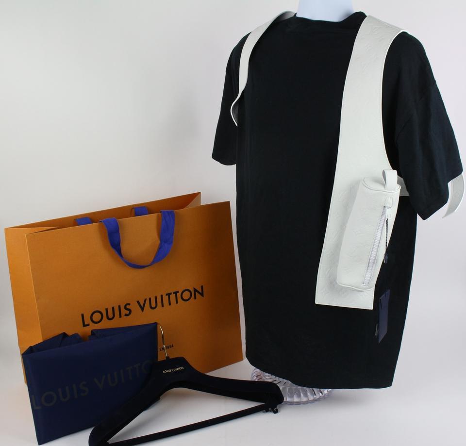 Louis Vuitton White Virgil Abloh Taurillon Empreinte Monogram Cut Away Vest