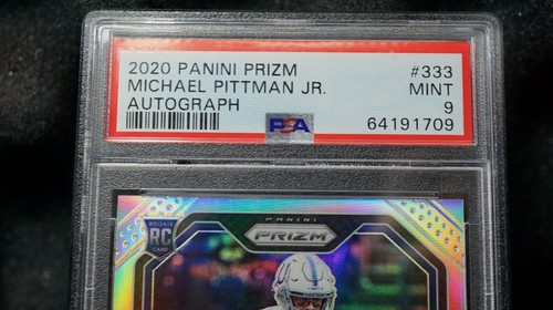 2020 Prizm Michael Pittman Jr. Rookie Auto Autograph RC #333 PSA 9 Colts POP 75! - Bild 2 von 6