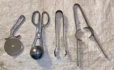 VINTAGE MID CENTURY METAL KITCHEN GADGETS LOT