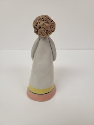 陶器製少女像 花を持つ Vintage Stoneware Girl With Flowers | eBay