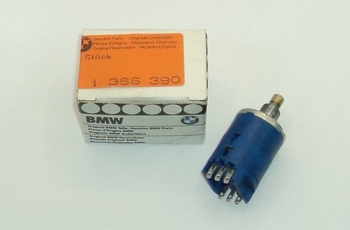 BMW E21 Serie 3 320 E12 520 E24 E23 orig. Regolatore di sovrapposizione 65111366390 Fader NOS confezione originale - Foto 1 di 3