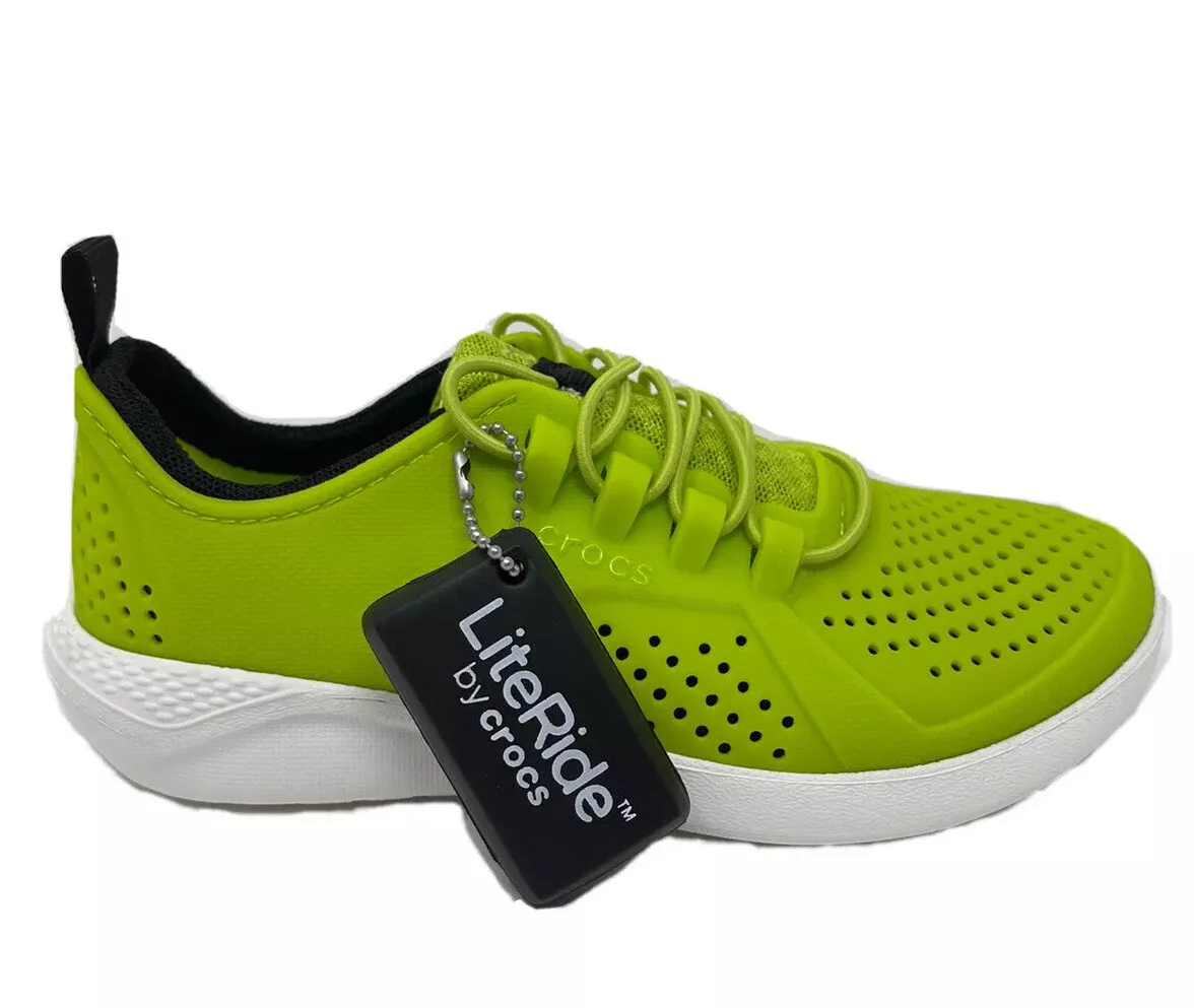 comodidad Privilegio Melbourne Crocs Literide Pacer Slip On Kids Sizes Lime Green NEW | eBay