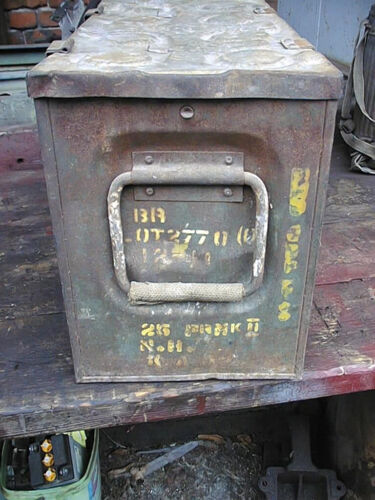 WK2 englische Munitionskiste British 25 PDR Ammo Box shell box 1941 reanactment - Bild 3 von 9