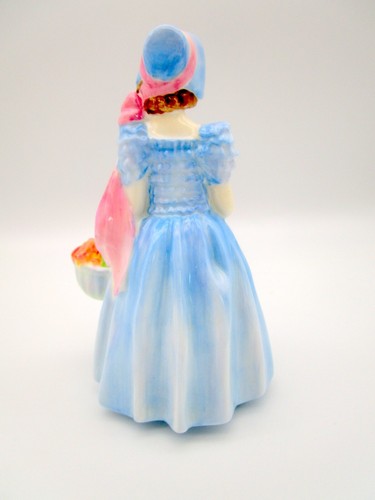 Royal Doulton "Wendy" Figurine Bone China HN 2109 Vintage 1952 Blue Dress - Picture 3 of 7