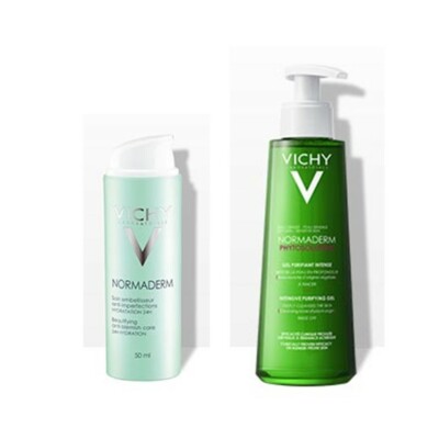VICHY NORMADERM intensives Reinigungsgel R 200ml und Feuchtigkeitscreme 50ml NEU