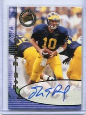 2000 Press Pass - TOM BRADY - Certified On Card Autograph Rookie - MICHIGAN