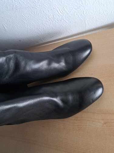 BOTAS SOBRE LA RODILLA STUART WEITZMAN GILLIAN 60 EN CUERO NEGRO UK 7 / EU 40 *£750 - Imagen 21 de 23