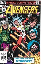 AVENGERS (1983) #232 (VF+) - Eros becomes Starfox!  From Titan with Love.