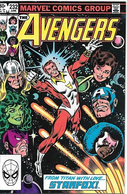 AVENGERS (1983) #232 (VF+) - Eros becomes Starfox! From