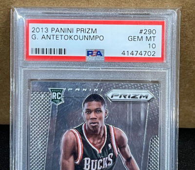 2013-14 Panini Prizm Giannis Antetokounmpo Rookie RC PSA 10