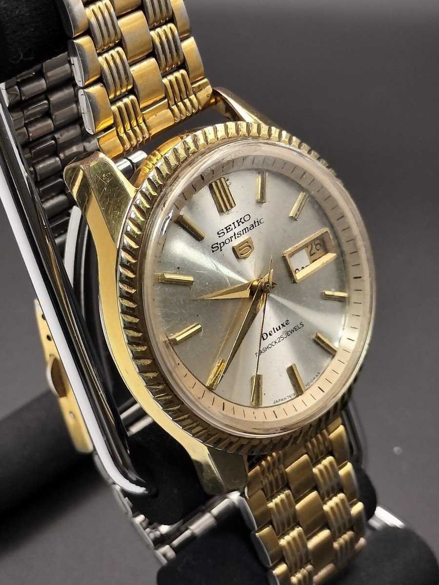 ヴィンテージ　セイコー　 Sportsmatic 15035 自動巻 ゴールド VINTAGE SEIKO SPORTSMATIC MENS WATCH GOLD PLATED WORKING REF