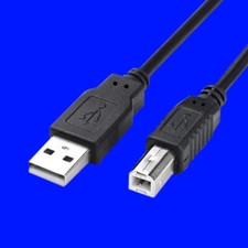 USB PRINTER CABLE 5FT 2.0 CORD TYPE A MALE to B MALE 5 FT A-B for EPSON HP DELL