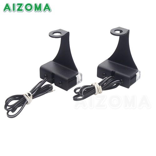 Amber Mini Motorcycle LED Tail Rear Light License Number Plate Lamp Universal - Picture 9 of 11