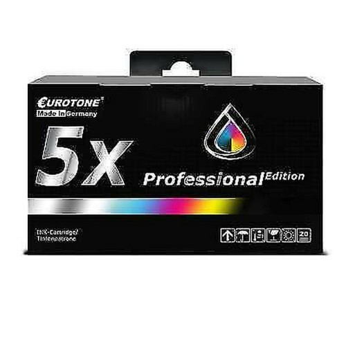 5x Eurotone Pro Ink For Epson Workforce 