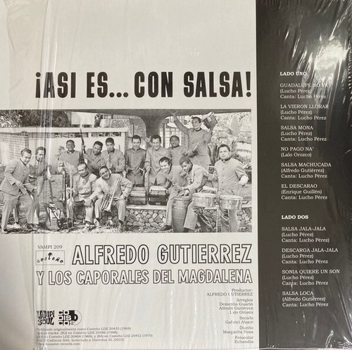 Alfredo Gutierrez, Los Caporales Del Magdalena - ¡Asi Es... Con Salsa! (LP) (Mi - Picture 2 of 5