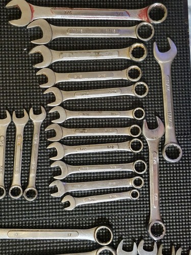 Lot of 100+ Box Ended, Open Ended, Metric, and Standard Wrenches Mixed Brands - Picture 9 of 17