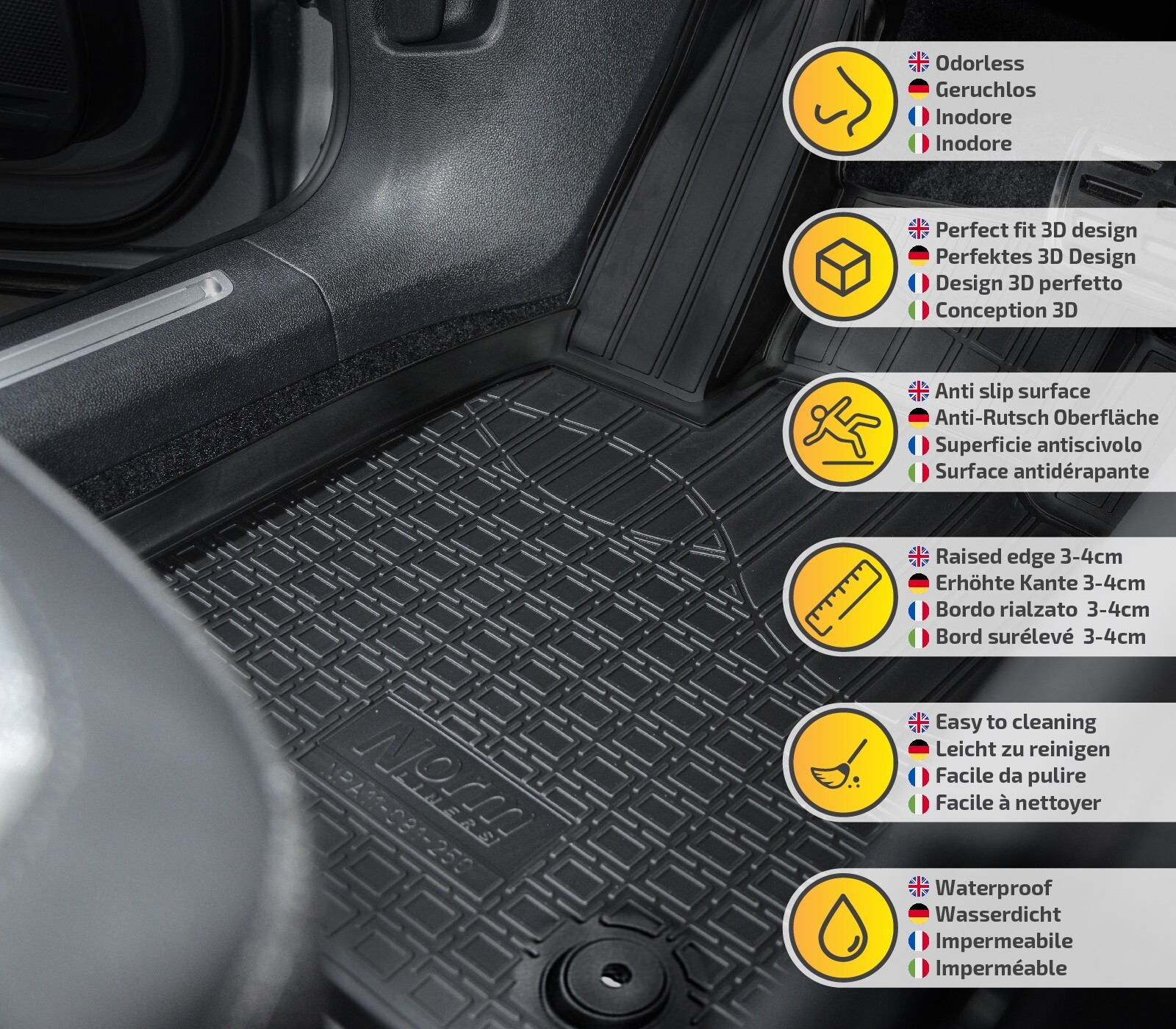 MERCEDES ACTROS, ANTOS - Tappeti Su Misura In Gomma - Foto 13