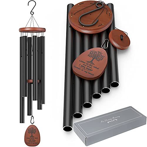 Sympathy Wind Chimes Outdoor Large Deep Tone Memorial Wind Chimes for Loss - Picture 1 of 6