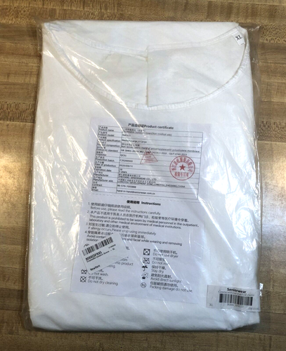 Disposable Isolation Gown Knee-Length Unisex Adult Professionals Healthcare Work - Afbeelding 17 van 17