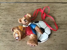 Kurt Adler's Soccer Ball Bear Ornament Christmas Tree Holiday Decor Decoration