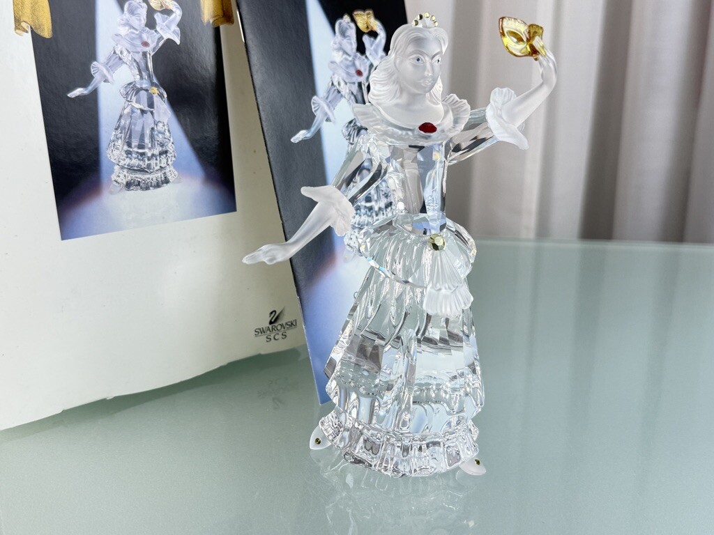 Swarovski Figurine 242032 Annual Figurine 2000 Columbine 17cm w