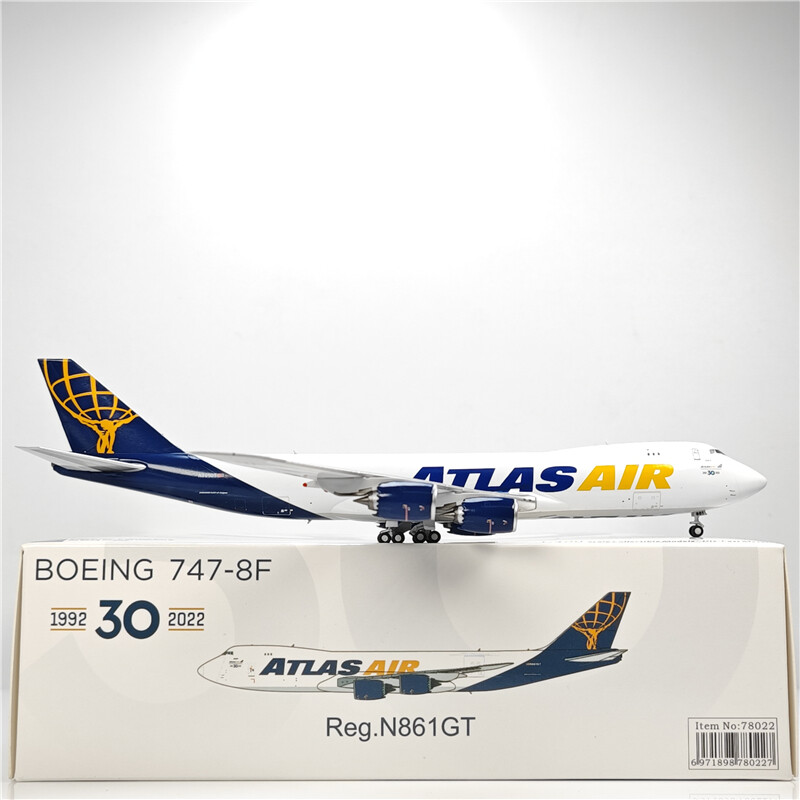 【新品】ATLAS B747-8F 1/400 geminijets 1:400 GeminiJets ATLAS AIR​ BOEING B747-8F Airplane Diecast