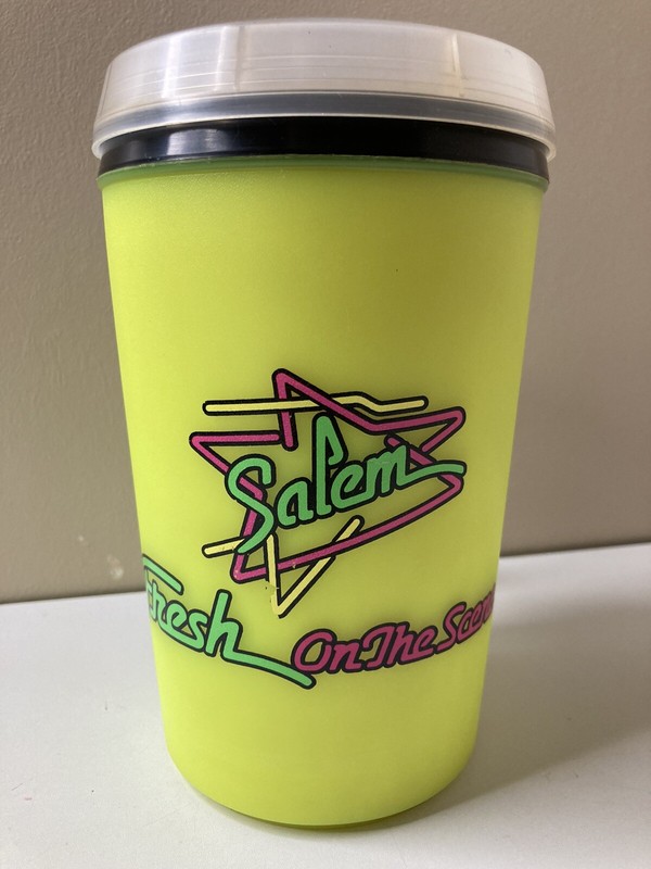 Vintage Salem Neon Thermos Travel Mug Cup Summer fresh on scene Aladdin W/Lid