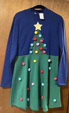 NWT Target Juniors XL Christmas Tree Dress Ugly Christmas Sweater Style