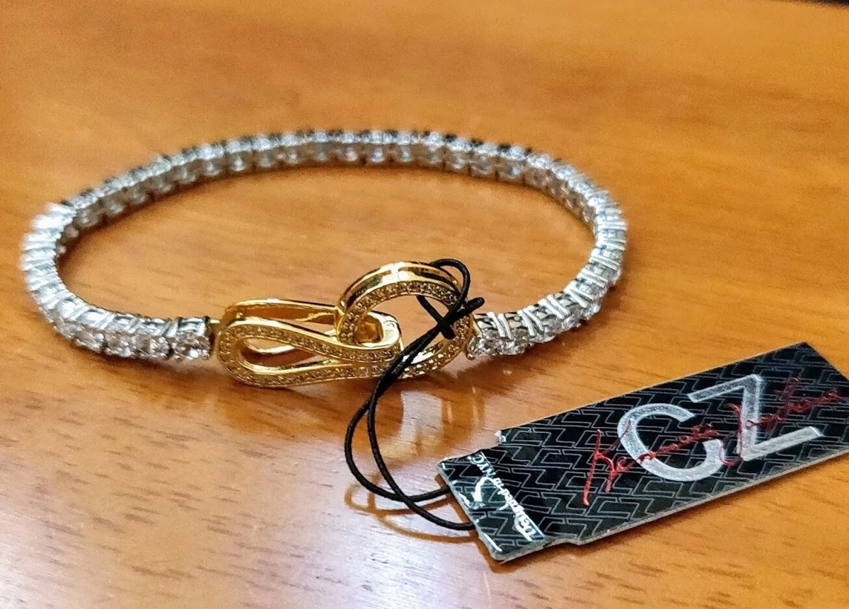 Kenneth jay lane cz tennis bracelet online