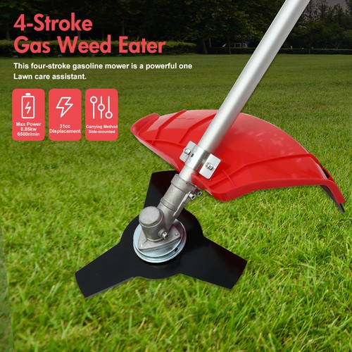 4-Cycle Grass String Trimmer Gasoline Powered Gas Straight Shaft WeedEater 31CC - Picture 11 of 14