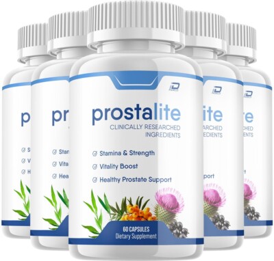 (5 Pack) Prostalite Prostate Supplement for Men   Prostalight Advanced Energy