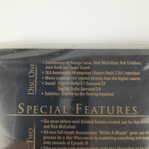 Star Wars DVD Episode 1 2 3 Phantom Menace Clones Sith New Sealed Digitally Mast - Picture 18 of 24